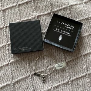 Alex and Ani owl bracelet NEW WITH TAGS